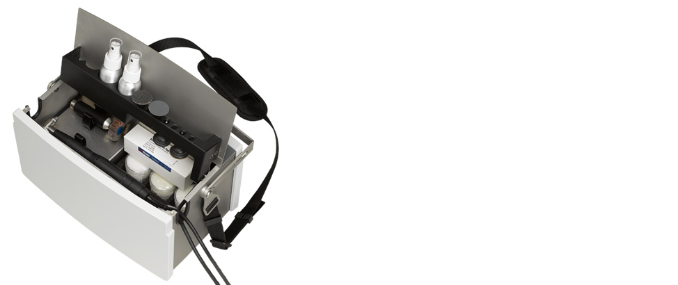 TransPol-5 portable, non-destructive metallographic grinding/polishing machine